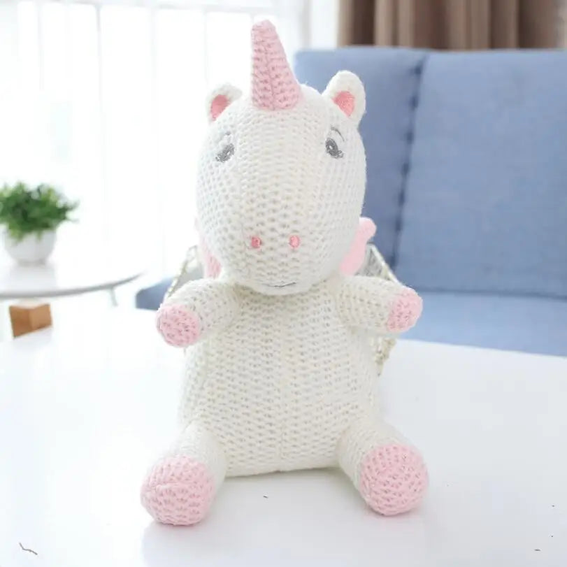 Knitted Unicorn and Elephant Bunny