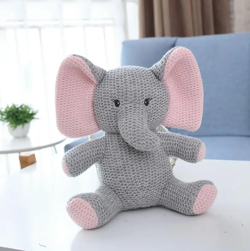 Knitted Unicorn and Elephant Bunny