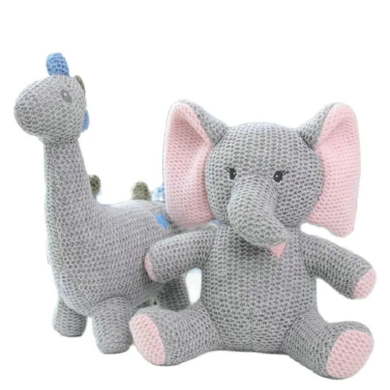 Knitted Unicorn and Elephant Bunny